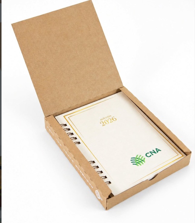 Agendas personalizadas com capa dura e wire-o